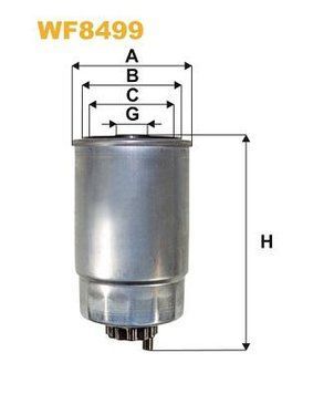 Фільтр паливний WF8499 фото