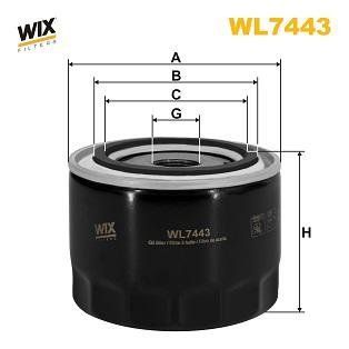Фільтр масляний WL7443 фото