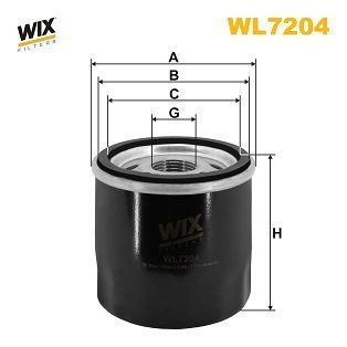 Фільтр масляний WL7204 фото