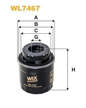 Фільтр масляний WL7467 фото