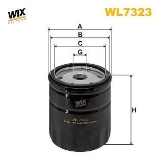 Фільтр масляний WL7323 фото
