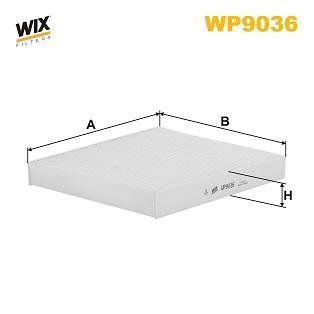 Фільтр салону WP9036 фото