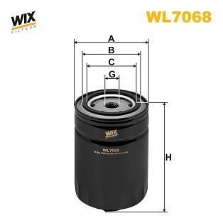 Фільтр масляний WL7068 фото